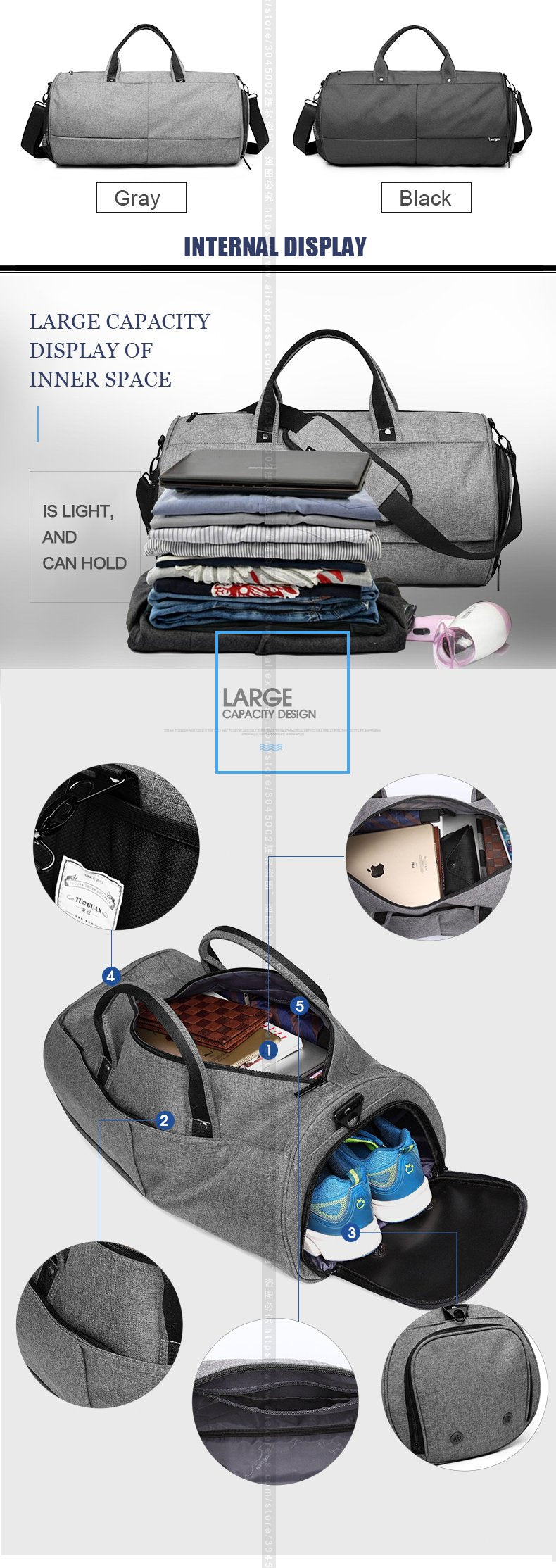 THRACE sports bag